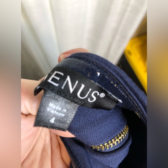 VENUS Navy Blue Strapless Jumpsuit - Picture 13 of 16